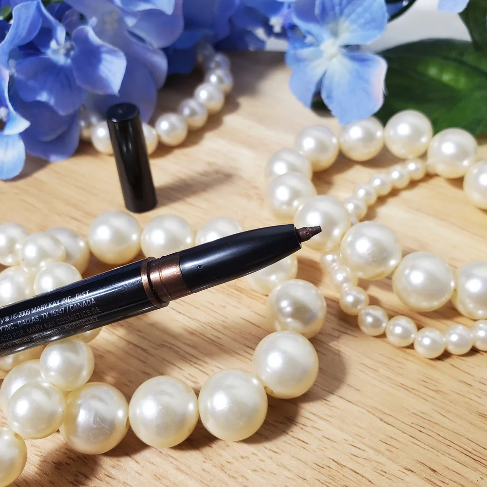 Mary Kay Makeup Dual-Ended Shadow Line Eye Duo Pen Blue & Brown Eyeliner New